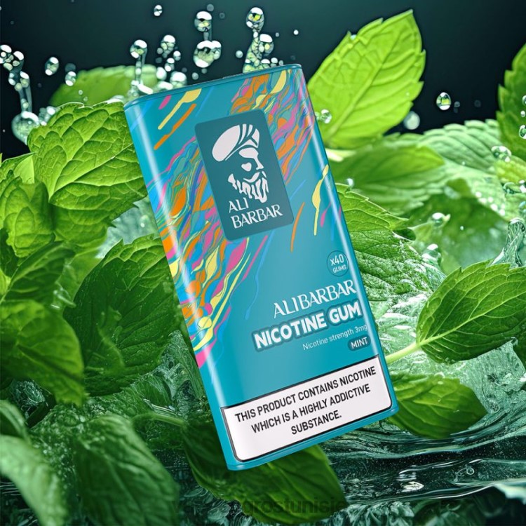 Vapoteuse En Gros - Alibarbar gomme à la nicotine menthe 6N6RB83