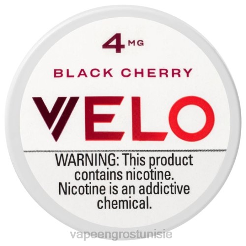 Cigarette Électronique Jetable - cerise noire NHPL37 VELO sachet de nicotine 4mg