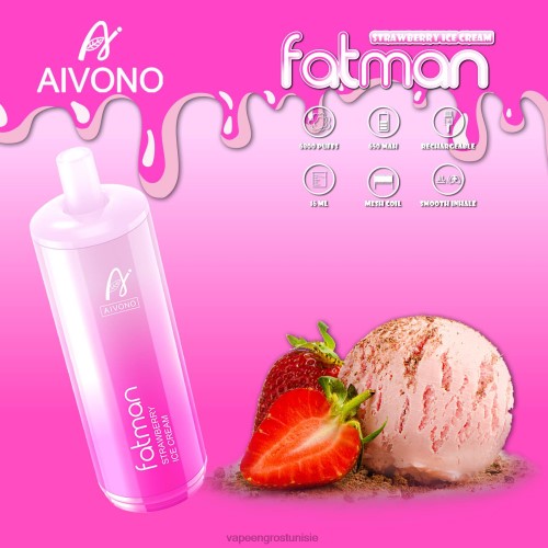 Vape En Gros - Aivono FATMAN 6800 glace à la fraise 2D68621