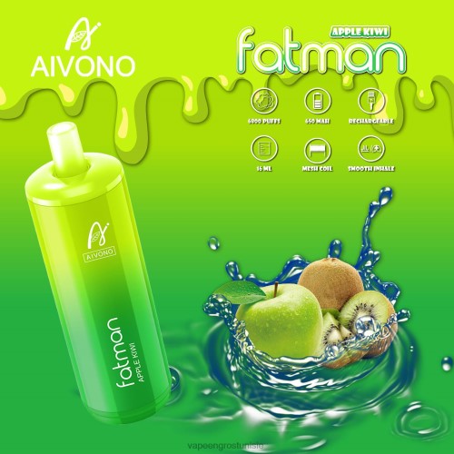 Vape En Gros - Aivono FATMAN 6800 pomme-kiwi 2D68631