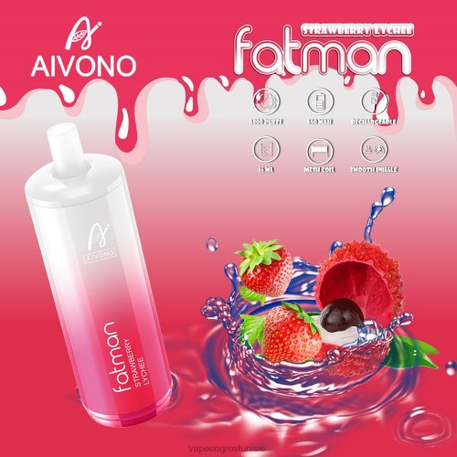 Vapoteuse En Gros - Aivono FATMAN 6800 litchi fraise 2D68623