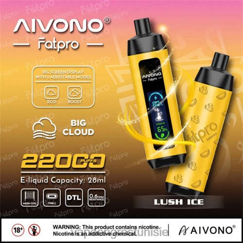 Vapoteuse En Gros - Aivono Fatpro 22000 glace luxuriante 2D6863