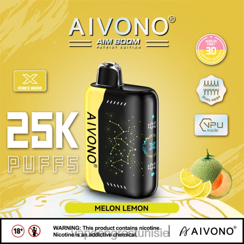 Cigarette Électronique Tunisie - Aivono AIM BOOM 25000 melon citron 2D686348