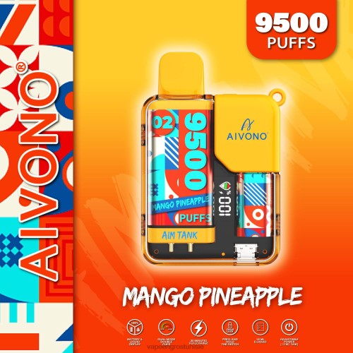 Cigarette Electronique Grossiste - Aivono AIM TANK 9500 mangue ananas 2D68634