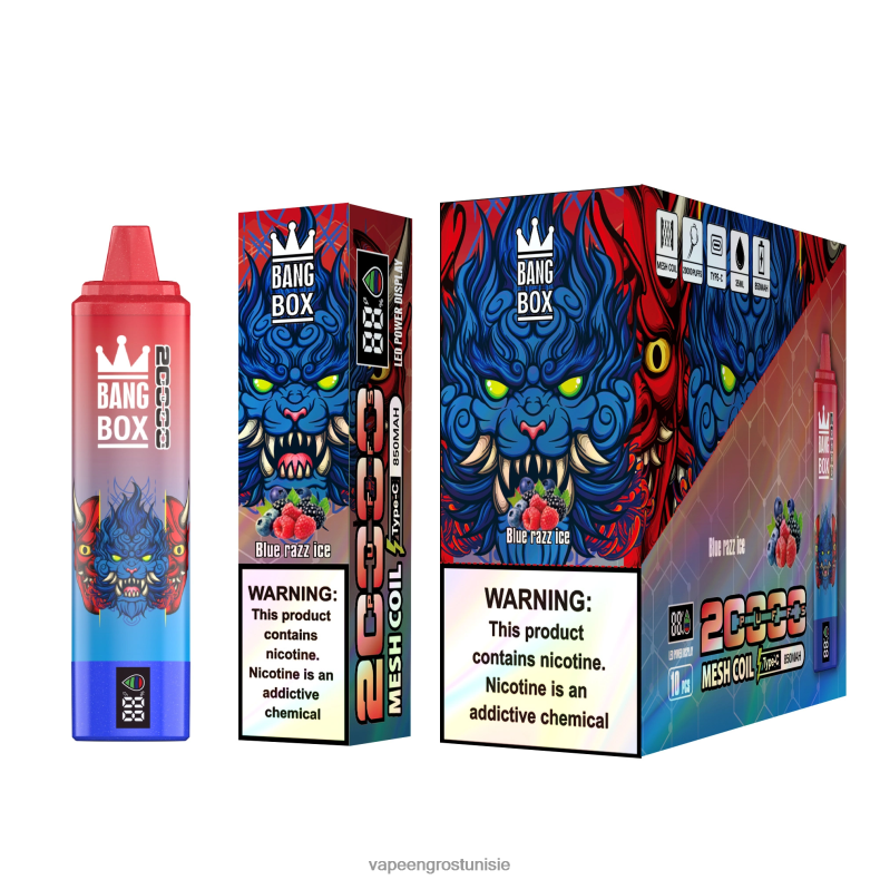 Vapoteuse En Gros - Bang Box 20000 glace bleue LV0DLZ59