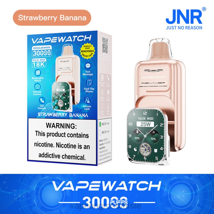 Cigarette Électronique Jetable - JNR montre vape N8227 fraise banane