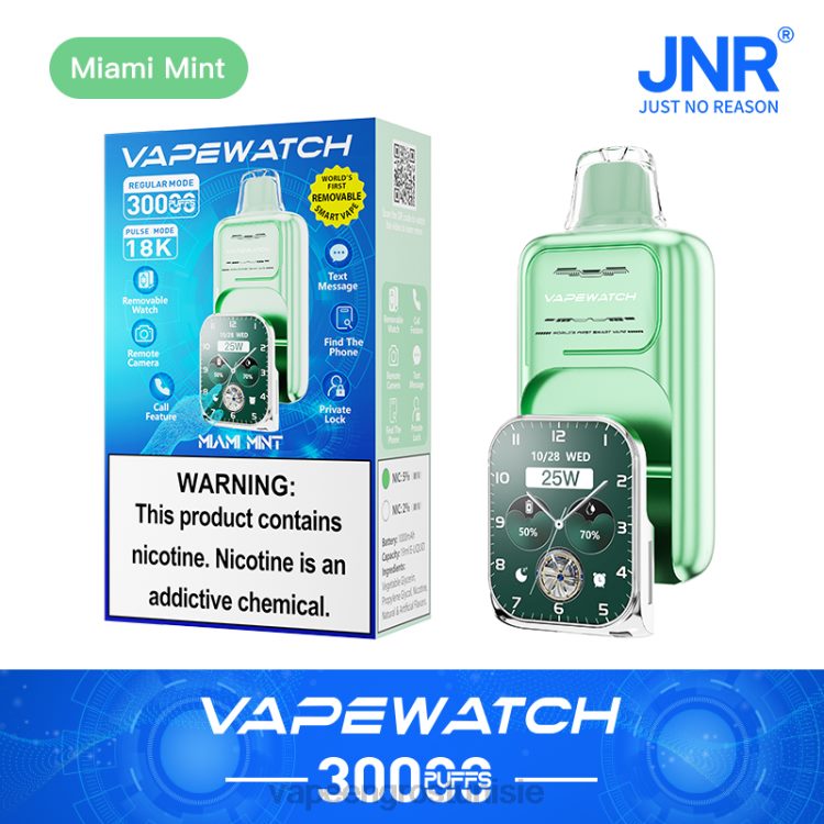 Cigarette Électronique Tunisie - JNR montre vape N8228 menthe de Miami