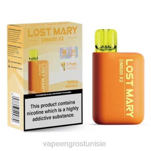 Vape En Gros - triple mangue NHPL481 LOST MARY DM600 X2