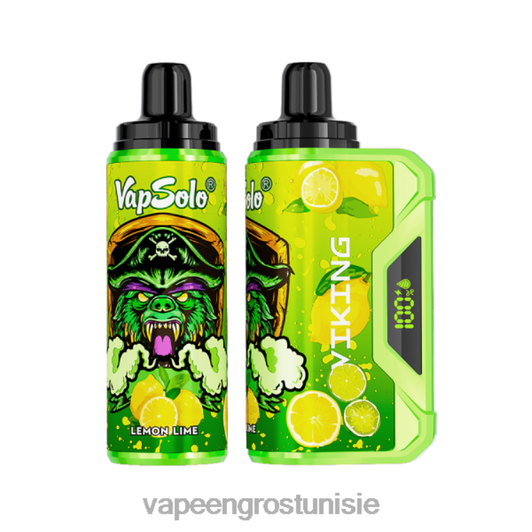 Cigarette Electronique Grossiste - Vapsolo VIKING vape jetable citron vert 6N6RB134