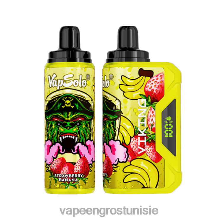 Cigarette Électronique Jetable - Vapsolo VIKING vape jetable banane fraise 6N6RB137