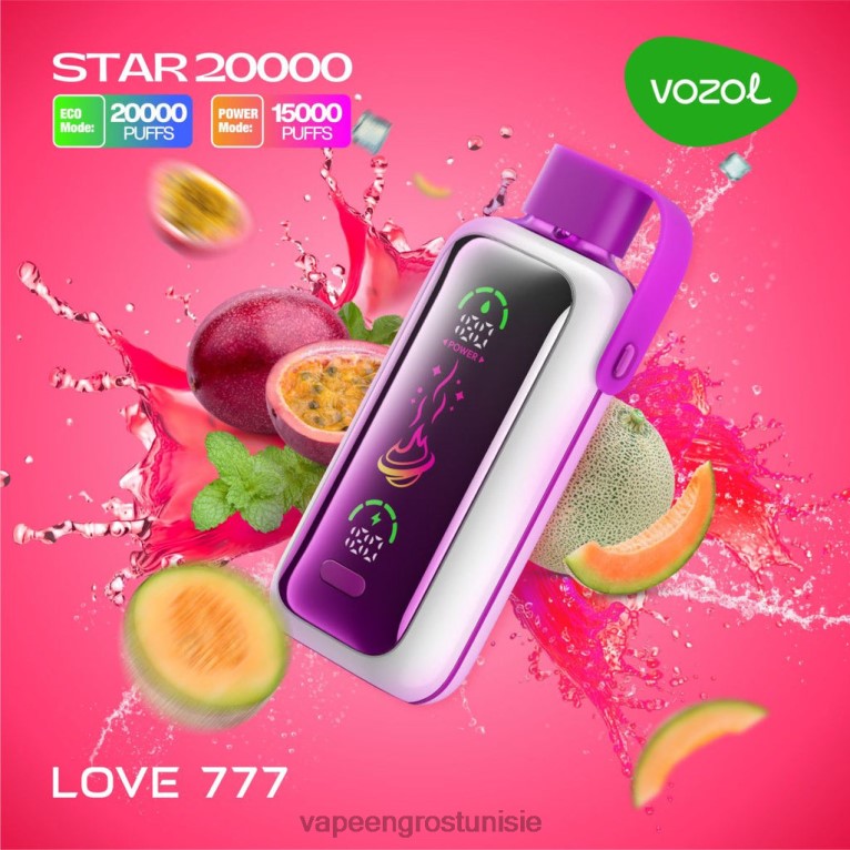 Vape En Gros Tunisie - VOZOL STAR 20000 806RT12 amour 777